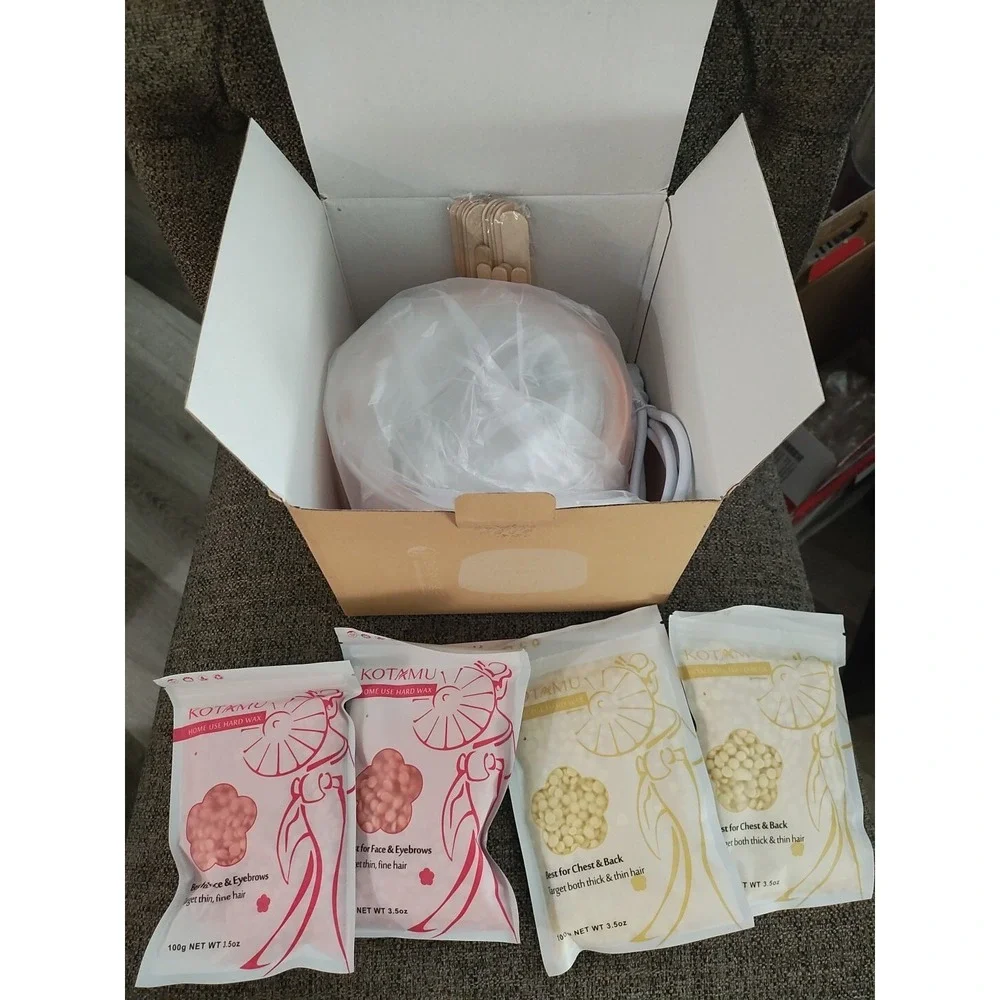 Digital Wax Warmer Kit for Hair Removal at Home for Women Sensitive Skin Brazili
